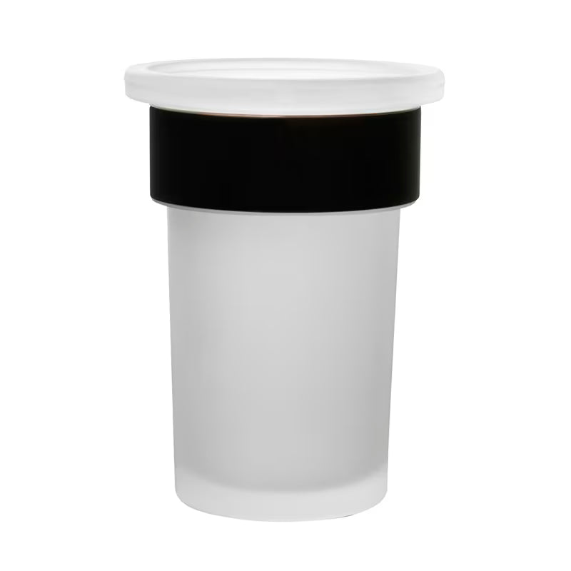 Zidni držač čaša SAT Simply R PVD u boji dark-metal s mat staklom