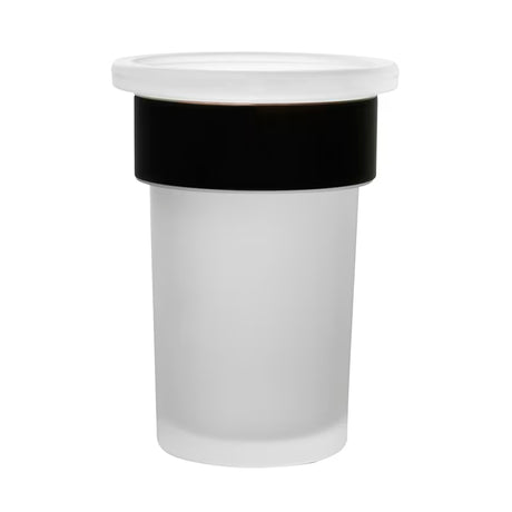 Zidni držač čaša SAT Simply R PVD u boji dark-metal s mat staklom