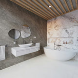 Zidni držač čaša SAT Simply R PVD u boji dark-metal s mat staklom