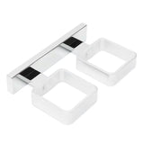 Zidni dozator sapuna SAT Simply S u sjajnom kromu, četvrtastog dizajna