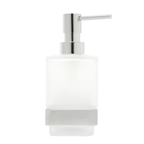 Zidni dozator sapuna SAT Simply S u krom izvedbi s mliječnim staklom