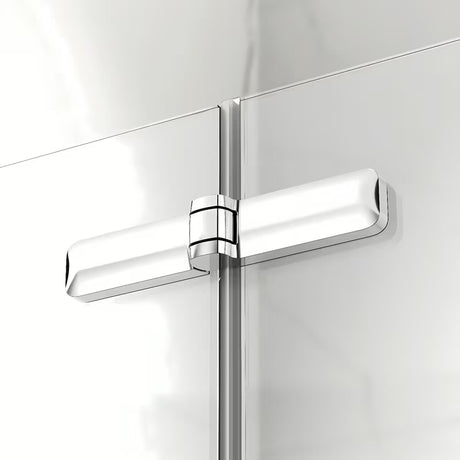 Kvadratna tuš kabina SAT Sk 90x90 cm u sjajnom kromu s prozirnim staklom i sklopivim vratima