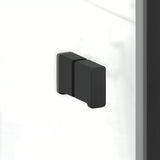 Pravokutna tuš kabina SAT Sk 100x80 cm u crnoj boji s prozirnim staklom i preklopnim vratima.