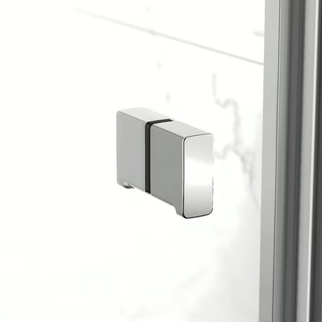 Pravokutna tuš kabina SAT Sk 100x90 cm u sjajnom kromu s prozirnim staklom i preklopnim vratima