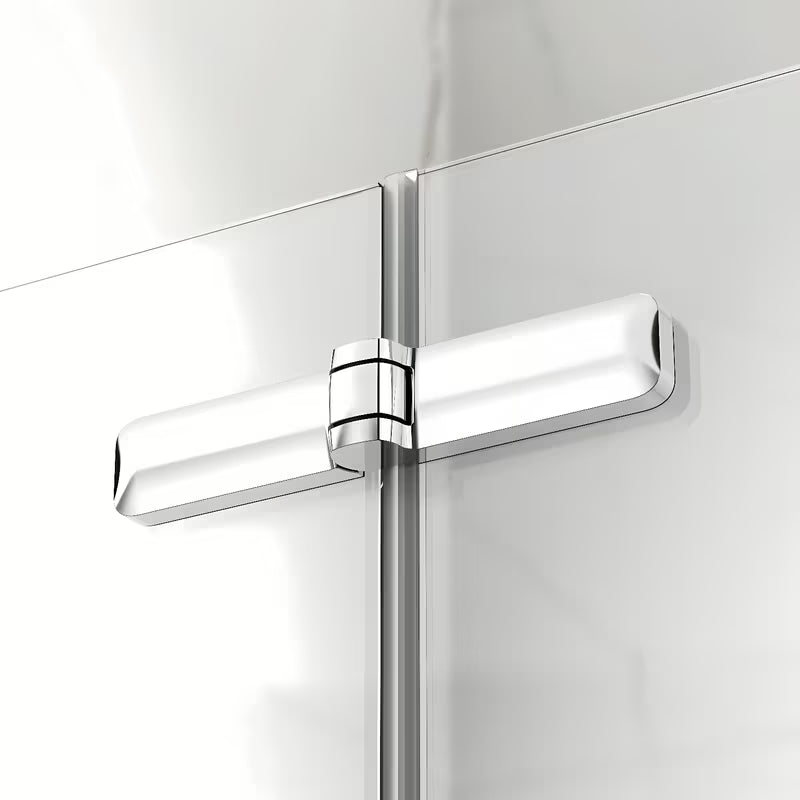 Pravokutna tuš kabina SAT Sk 100x90 cm u sjajnom kromu s prozirnim staklom i preklopnim vratima