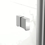 Pravokutna tuš kabina SAT Sk 100x80 cm u sjajnom kromu s prozirnim staklom i preklopnim vratima