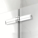 Pravokutna tuš kabina SAT Sk 100x80 cm u sjajnom kromu s prozirnim staklom i preklopnim vratima