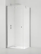 Pravokutna tuš kabina SAT Sk 90x80 cm sa sjajnim kromom i prozirnim staklom