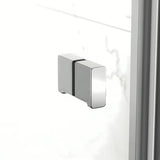 Pravokutna tuš kabina SAT Sk 100x90 cm u sjajnom kromu s prozirnim staklom i preklopnim vratima