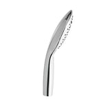 Bijela i krom ručna ručni tuš SAT s tri vrste mlaza i promjerom 12 cm.