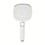 Ručni tuš SAT u bijeloj boji i kromu, promjera 12 cm i s tipkom EasyClick pro 3 mlaza.