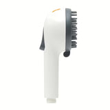 Bijela ručni tuš pro za pse s 4 funkcije i dugim masažnim izbočinama