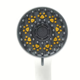 Bijela ručni tuš pro za pse s 4 funkcije i dugim masažnim izbočinama