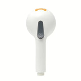 Bijela ručni tuš pro za pse s 4 funkcije i dugim masažnim izbočinama