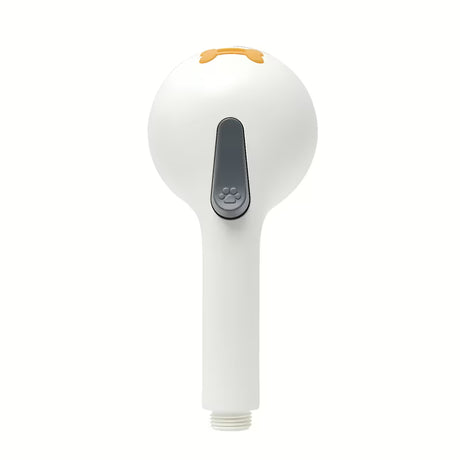 Bijela ručni tuš pro za pse s 4 funkcije i dugim masažnim izbočinama