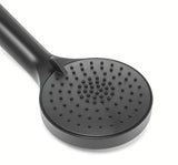 Ručna tuš slušalica SAT u mat crnoj boji s promjerom 10 cm i tri vrste mlaza.