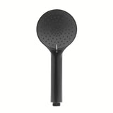 Ručna tuš slušalica SAT u mat crnoj boji s promjerom 10 cm i tri vrste mlaza.