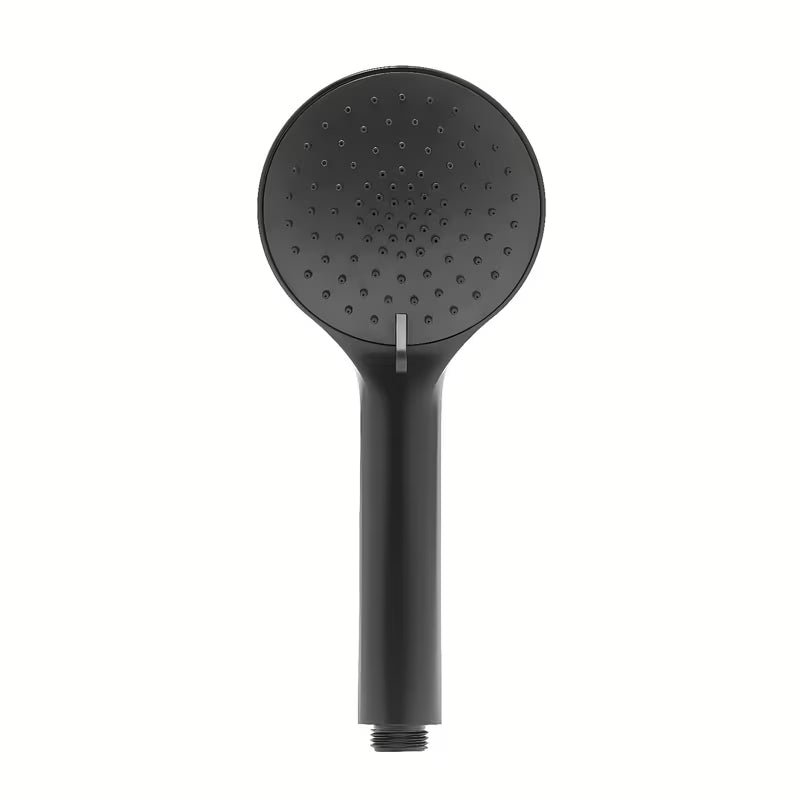 Ručna tuš slušalica SAT u mat crnoj boji s promjerom 10 cm i tri vrste mlaza.