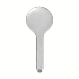 Kromirana ručna tuš slušalica SAT promjera 10 cm s tri vrste mlaza i silikonskim mlaznicama.