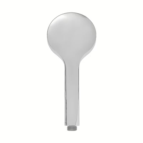 Kromirana ručna tuš slušalica SAT promjera 10 cm s tri vrste mlaza i silikonskim mlaznicama.