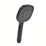 Ručni tuš SAT u mat crnoj boji, zaobljenog dizajna i s prebacivanjem 3 mlaza tipkom EasyClick.