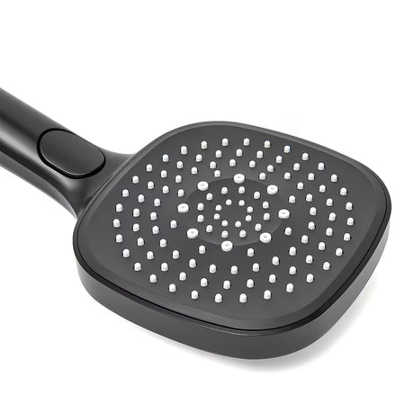 Ručni tuš SAT u mat crnoj boji, zaobljenog dizajna i s prebacivanjem 3 mlaza tipkom EasyClick.