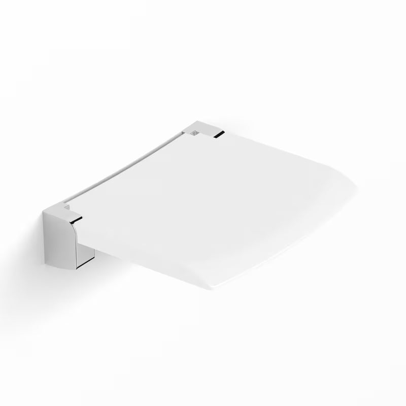 Bijelo sklopivo sjedalo za tuš SAT pro za udobnije i sigurnije tuširanje