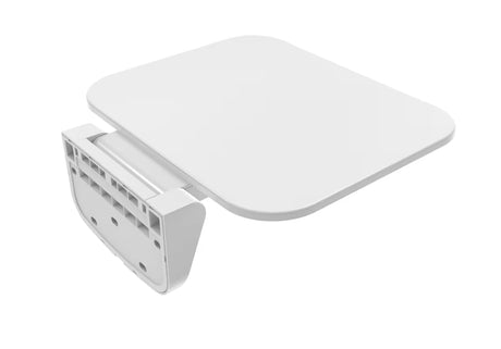 Bijelo sklopive sjedalo za tuš SAT s plastičnom sjedećom površinom pro za udobno sjedenje pod tušem
