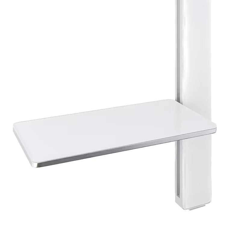 Tuš set SAT u bijelo-krom izvedbi s policom, tuš šipkom i ručnim tušem s 3 mlaza