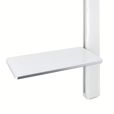 Tuš set SAT u bijelo-krom izvedbi s policom, tuš šipkom i ručnim tušem s 3 mlaza