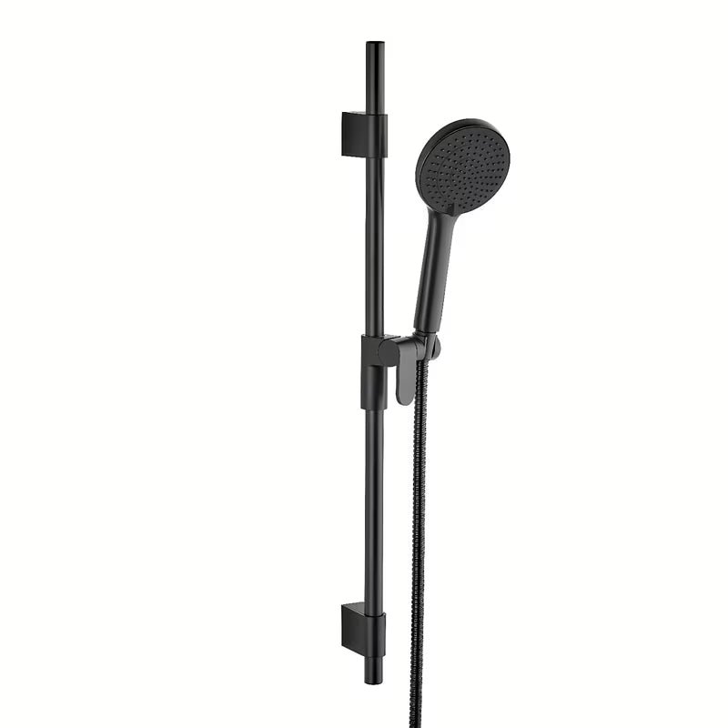 Tuš set SAT u mat crnoj boji s ručnim tušem i tuš šipkom