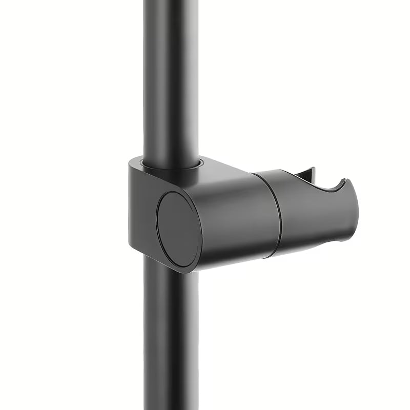 Tuš set SAT u mat crnoj boji s ručnim tušem s 3 funkcije i zidnom tuš šipkom.