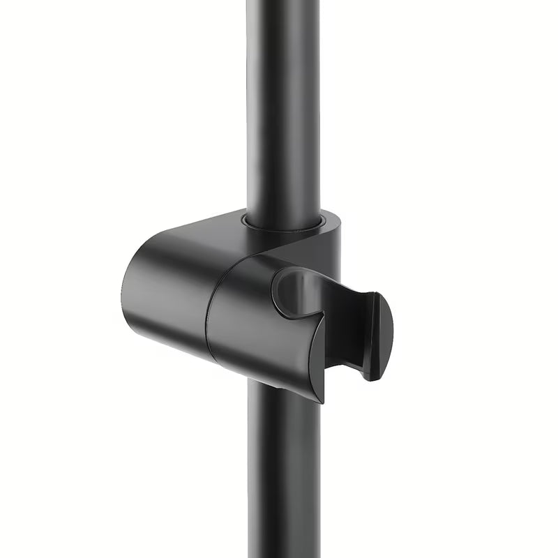 Tuš set SAT u mat crnoj boji s ručnim tušem s 3 funkcije i zidnom tuš šipkom.