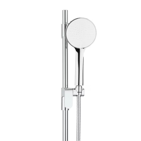 Tuš set SAT u krom izvedbi s ručnim tušem, tuš šipkom i crijevom