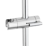 Tuš set SAT Chrome s ručnim tušem s 3 mlaza, tuš šipkom i bijelom staklenom policom