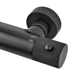 Termostatski tuš sustav SAT s crnom mat termostatskom slavinom, nadglavnim i ručnim tušem.