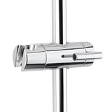 Kromirani tuš sustav SAT Chrome s nadglavnim tušem, ručnim tušem i tuš šipkom s klizačem.