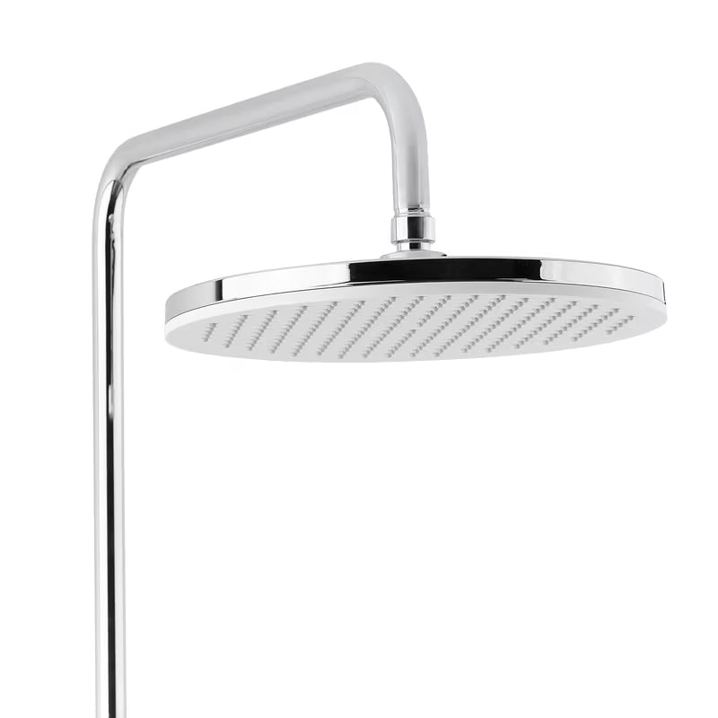 Kromirani tuš sustav SAT Chrome s nadglavnim tušem, ručnim tušem i tuš šipkom s klizačem.