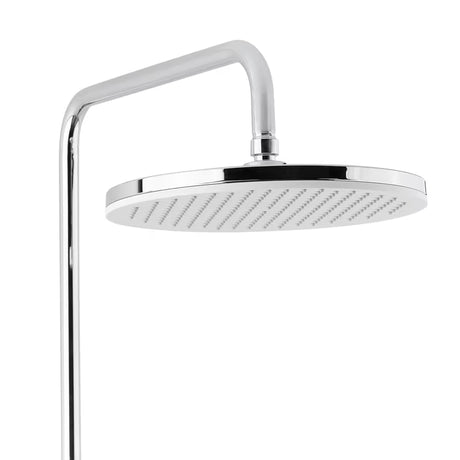 Kromirani tuš sustav SAT Chrome s nadglavnim tušem, ručnim tušem i tuš šipkom s klizačem.