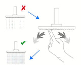Tuš sustav SAT Chrome s jednoručnom miješalicom, policom, nadglavnim i ručnim tušem u izvedbi bijela/krom.