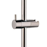 Tuš sustav SAT Dark s termostatskom miješalicom u izvedbi PVD Gun Metal s nadglavnim i ručnim tušem.