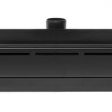 Tuš kanalica SAT 70 cm u crnoj mat boji s rešetkom od nehrđajućeg čelika pro modernu kupaonicu.