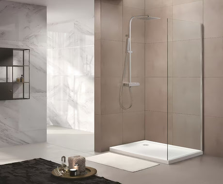 Bočna stijena SAT T-Linea 80 cm s prozirnim staklom i sjajnim kromiranim profilom