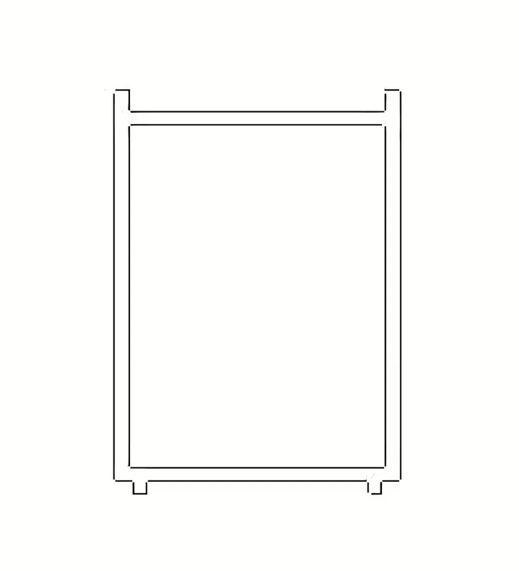 Crni kompenzacijski profil SAT Tex BB pro tuš vrata, proširenje 30 mm