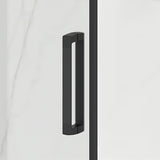 Pravokutna tuš kabina SAT Tex BB 120x90 cm s crnim profilima i prozirnim staklom