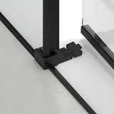 Pravokutna tuš kabina SAT Tex BB 120 x 100 cm s crnim profilima i prozirnim staklom