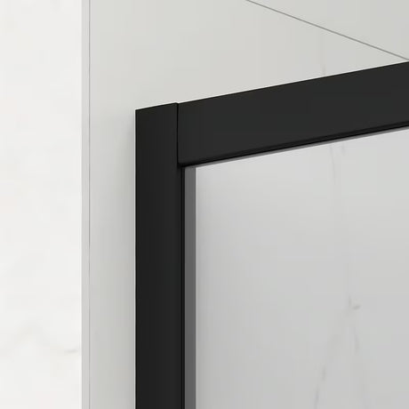 Pravokutna tuš kabina SAT Tex BB 120x80 cm s crnim profilima i prozirnim staklom