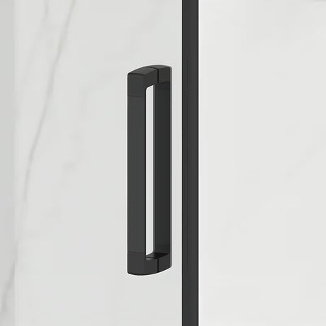 Pravokutna tuš kabina SAT Tex BB 120x90 cm s crnim profilima i prozirnim staklom