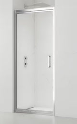 Klizne tuš vrata SAT Tex-C 100 cm u sjajnom kromu s prozirnim sigurnosnim staklom
