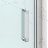 Pravokutna tuš kabina SAT Tex-C 90x100 cm s kliznim vratima, prozirno staklo i sjajni krom profil.